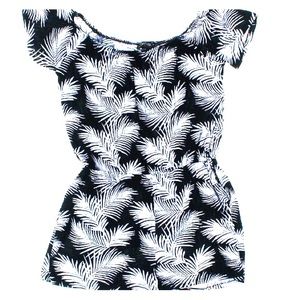 Forever 21 Tropical Off The Shoulder Romper